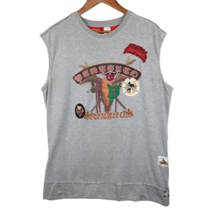 Parasuco Tank Top T Shirt Size XL Y2k 90s Southwestern Motorcycle Club Patches